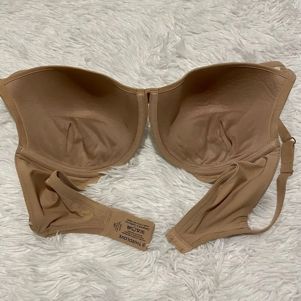 Thirdlove 24/7 Classic Contour Plunge Bra in Tan 36F